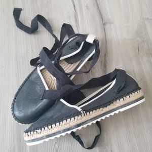 ALDO genuine leather espadrilles.